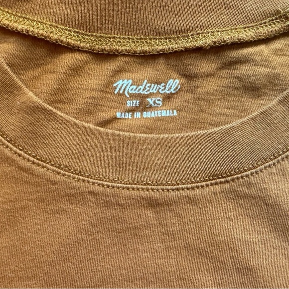 Madewell Whisper Cotton Crewneck Tee - Burnt Orange - XS - Picture 7 of 12